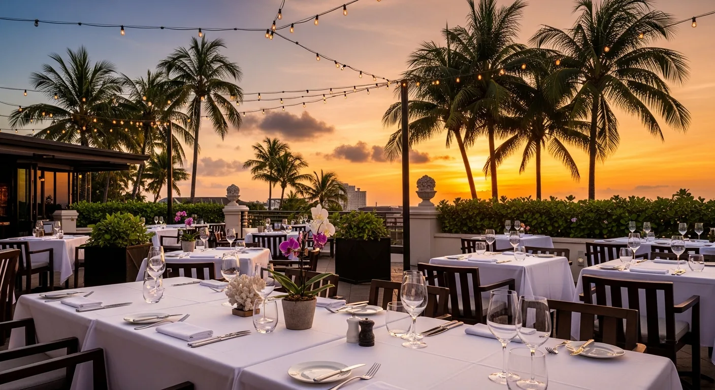 Florida outdoor hospitality dining